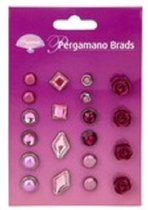 Pergamano Brads Assorted Red Roses (20pcs) (PER-AC-70276-XX)