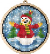 Diamond Painting Wizardi Wood Charm Snowman Ball