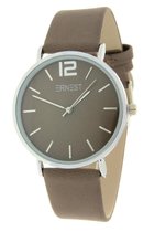 Taupe kleur Ernest dameshorloge - 40 mm