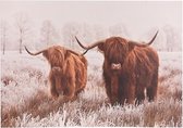 Schilderij koeien | hout | 78 x 53 x 3 cm | wanddecoratie