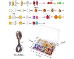262 Stuks Haar Dread Kleurrijke Vlechten Dreadlock hout houten Verstelbare Kralen Manchetten Haar Clips Accessoires - DIY