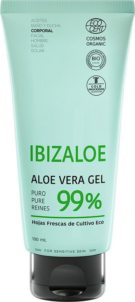 Ibizaloe Ibizaloe Gel Puro De Aloe Vera 99% Hojas Frescas Eco 100 Ml