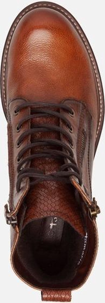 Tamaris Veterboots cognac - Maat 38 | bol.com