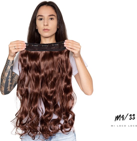 Extension de cheveux ondulés à clipser 60 cm de long cheveux bouclés  synthétiques,... | bol.com