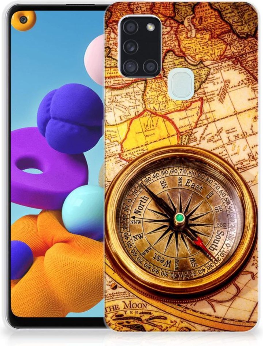 Samsung Galaxy A21s Siliconen Back Cover Kompas