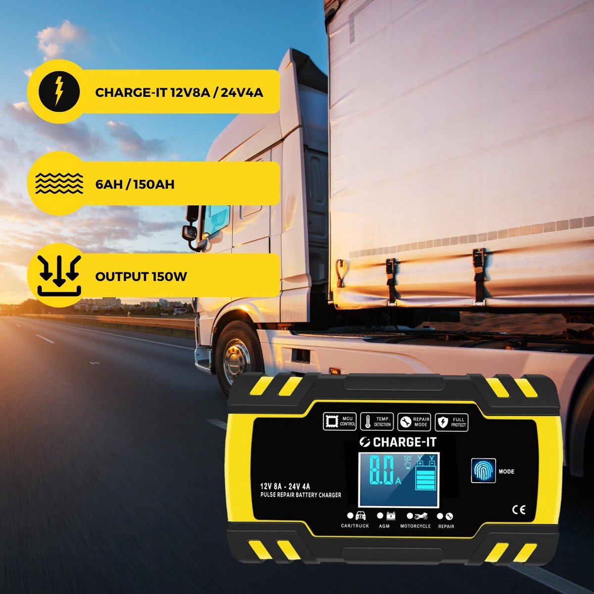 HAUSPROFI 15A Autobatterieladegerät - Prüfengel