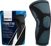 Proretto Kniebrace – Ondersteunende Compressie Knieband - Per Stuk - Voorkom en Herstel Sneller van een Knieblessure - Sportbrace voor alle Sporten Geschikt