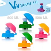 Bouchon à vis avec bec extractible verrouillable pour Viv Bottle 3.0 de 500 à 1500 ml - Pièce de rechange - Vert