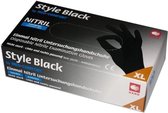 Nitril handschoenen-zwart-XL