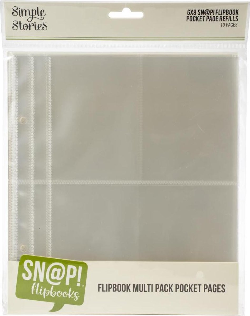Simple Stories - Sn@p Flipbook/ Fotoboek Refill Paper - Multipack - Transparant