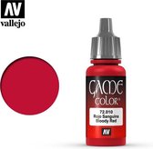 Vallejo 72010 Game Color - Bloody Red - Acryl - 18ml Verf flesje