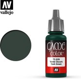 Vallejo 72028 Game Color - Dark Green - Acryl - 18ml Verf flesje