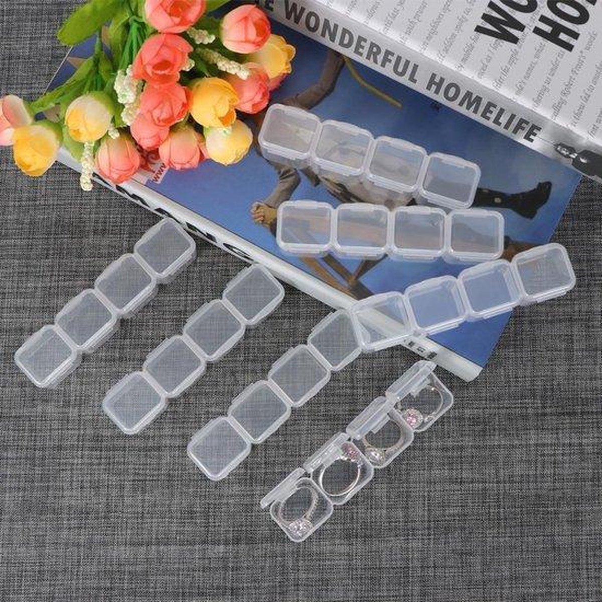 F4B Diamond Painting Opbergdoos – 28 Bakjes – Compacte Sorteerbox — afbeelding 9