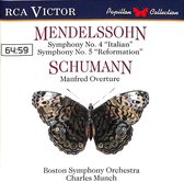 Mendelssohn: Symphony No.4 Italian / No.5 Reformation - Schumann: Manfred Overture