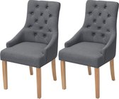 Eetkamerstoelen set 2 stuks (Incl LW anti kras viltjes) - Eetkamer stoelen - Extra stoelen voor huiskamer - Dineerstoelen – Tafelstoelen