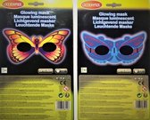 Superhelden masker - Fosforescerend - Breekstaaf - Glowsticks - Goodmark - 6 uur glow - 2 pack - Twee verschillende Maskers