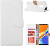 Xiaomi Redmi 9 - Bookcase Wit - portemonee hoesje
