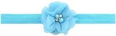 Haarband met Bloem voor Baby, Peuter en Kleuter - Baby Meisje - Baby Haaraccessoires - Baby Hoofdband - Peuter/Kleuter Haarbandje - Turquoise