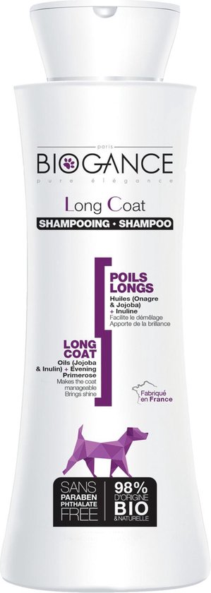 Biogance hond lang haar shampoo 250ml