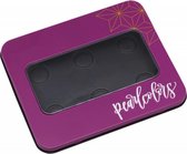 Metaal  Doosje kleur Paars  voor 6 Coliro / Finetec Pearlcolor Napjes + 1 Napje “Arabic Gold”