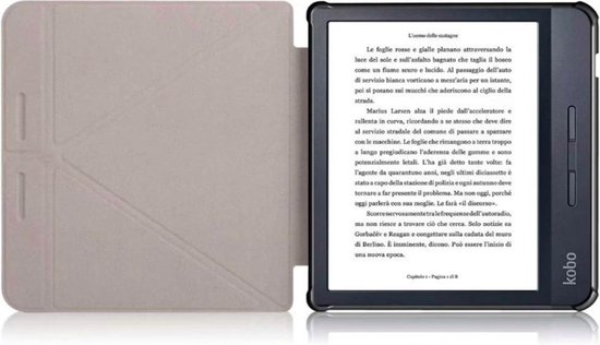 Achaté - Kobo Libra H2O Hoes Met Magnetische Sluiting en Auto Sleep Functie - Origami - Amandelbloesem van Gogh - Limited Edition - High Quality