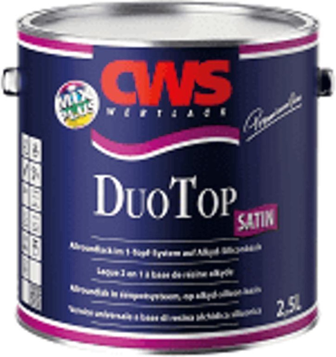 CWS DuoTop Aqua Satin - Lak - 1 Pot System - 0.75L, 2.5L