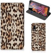 Smartphone Hoesje Samsung Xcover Pro Book Cover Leopard