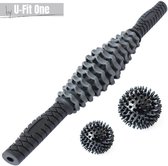 U-Fit One® 3 delige Massage roller set - massage stick - handmassage -  voeten massage - massage apparaten - foam roller - Verstelbare Massage - fysiotherapeuten - sportmassagether