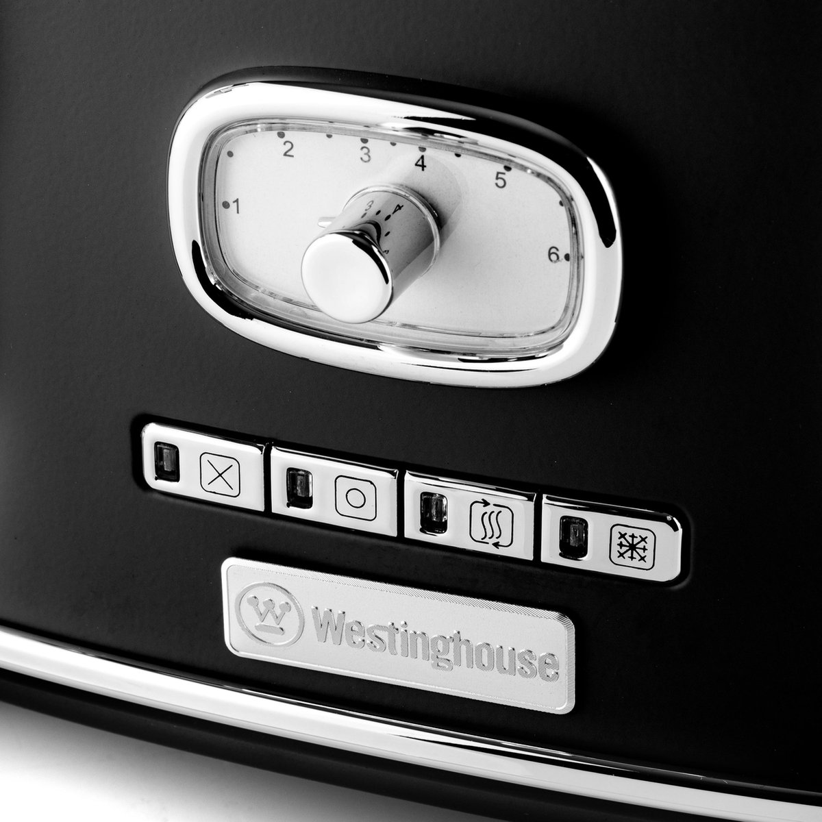 Westinghouse Grille-pain 2 tranches, 900 W, noir avec bois scandinave :  : Maison