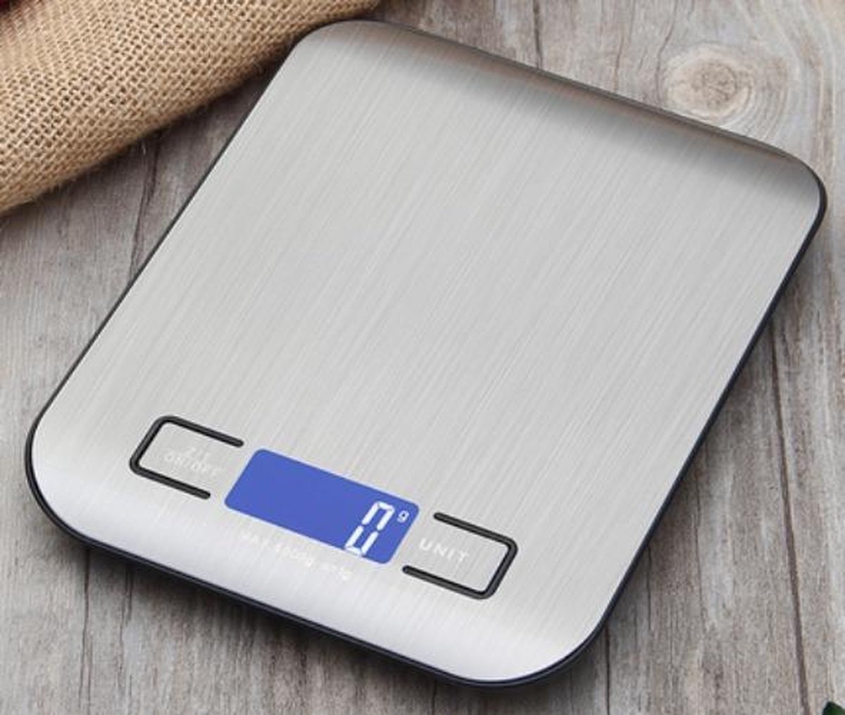 Digitale Precisie Keukenweegschaal - Tot 5 kilogram - 2x AAA Batterij - Turquoise - Changxie