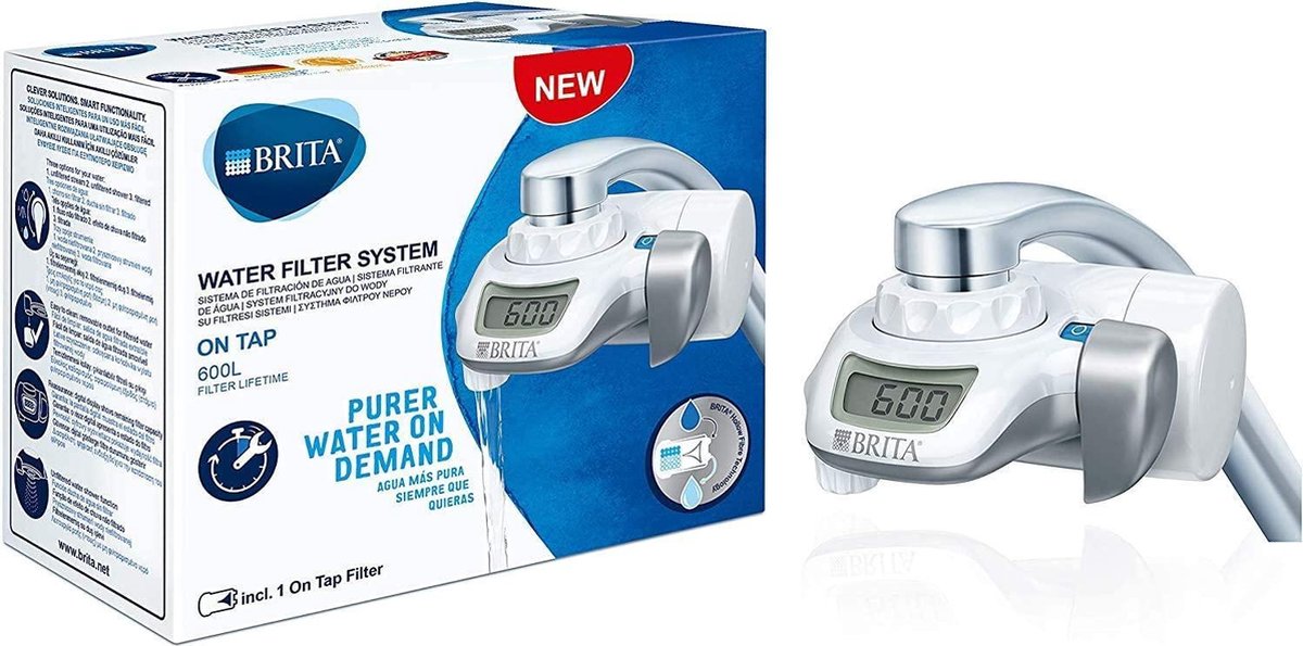 BRITA On Tap Faucet Filtration System - Uitstekend smakend gefilterd water - Inclusief 1 BRITA ON TAP kraanfilter - 600 ...