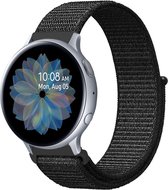 iMoshion Bandje Geschikt voor Samsung Galaxy Watch Active 2 (44mm) / Galaxy Watch Active 2 (40mm) / Galaxy Watch (42mm) / Galaxy Watch 40 mm / Galaxy Watch 3 41mm - iMoshion Nylon bandje - Zwart
