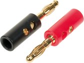Single Banana plugs 1x red / 1 x black > 10mm ²