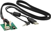 ACV 44-1140-002 tussenstuk voor kabels AUX USB-A Zwart