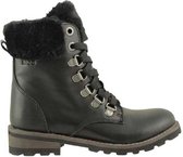 Braqeez 418750-589 Meisjes Biker Boots - Zwart - Leer - Veters