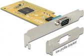 DeLOCK seriële RS232 PCI kaart met 1 9-pins SUB-D poort en Low Profile bracket