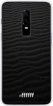 OnePlus 6 Hoesje Transparant TPU Case - Black Beach #ffffff