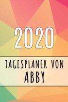 2020 Tagesplaner von Abby: Personalisierter Kalender für 2020 mit deinem Vornamen