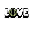 Love: 6X9 Blank Wide Ruled Line Notebook Journal Composition Book