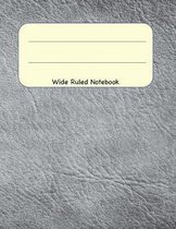Wide Ruled Notebook: 8.5 x 11 Journal 100 Pages