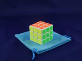 Professionele Speed Cube 3 x 3 - Wit - Met draagtas