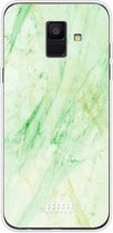 Samsung Galaxy A6 (2018) Hoesje Transparant TPU Case - Pistachio Marble #ffffff