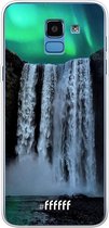 Samsung Galaxy J6 (2018) Hoesje Transparant TPU Case - Waterfall Polar Lights #ffffff