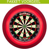 Dartbord Verlichting Voordeelpakket Deluxe + Blade 5 + Dartbordverlichting Deluxe(Rood)