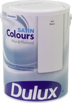 Dulux Colours Mur & Plafond - Satin - Wit - 5L