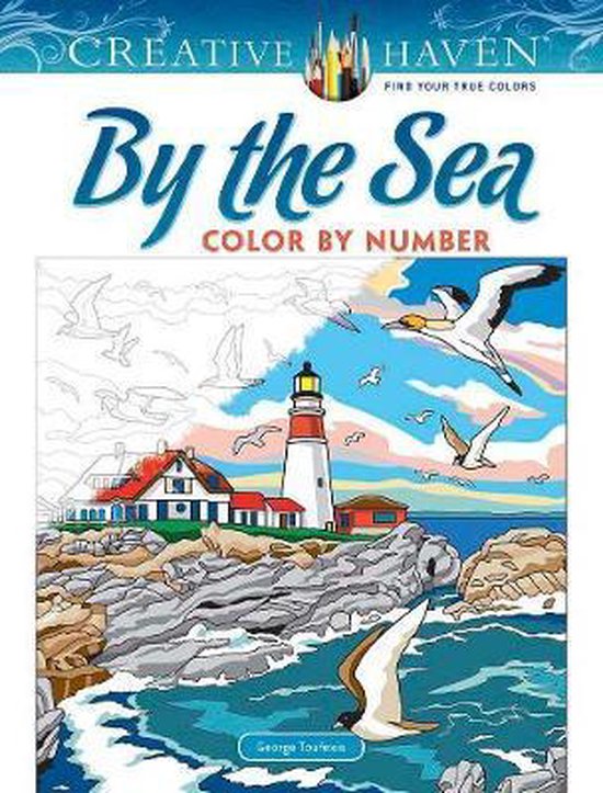 Creative Haven By the Sea Color by Number - cover