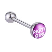 Fako Bijoux® - Tongpiercing - Logo - Party Girl