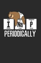 Science Sloth I nap Periodically Notebook