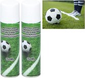 Set van 10x stuks voetbal scheidsrechters spray 150 ml - Voetbalvereniging benodigdheden voordeelset