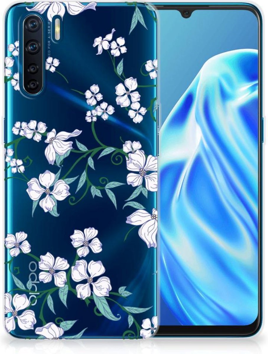 OPPO A91 Uniek TPU Case Blossom White